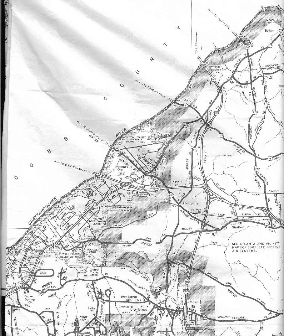 Northwest Atlanta Map