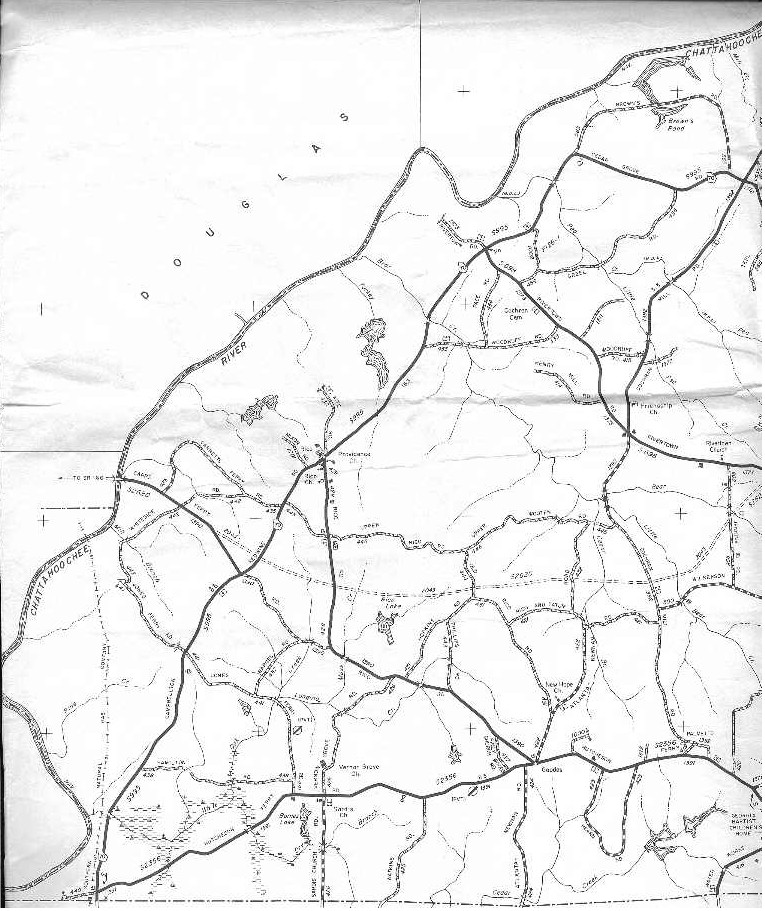 Southwest Fulton County Map