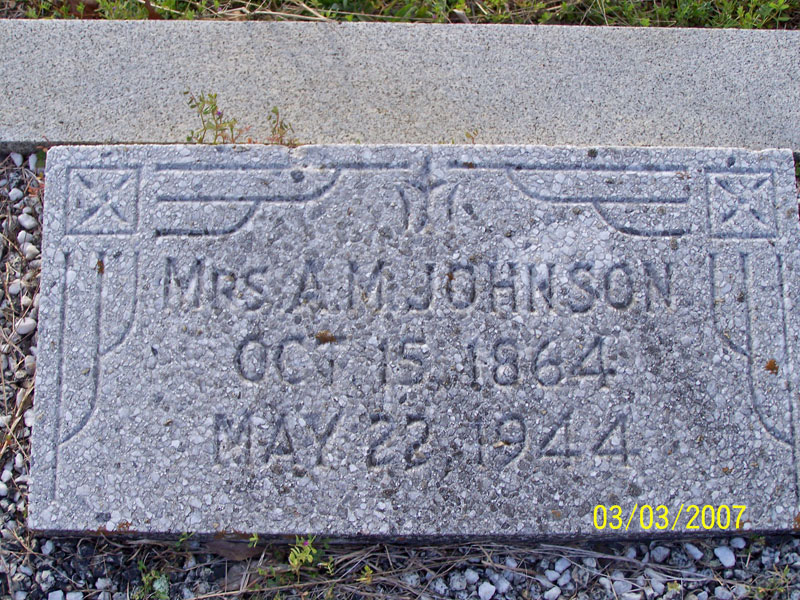 Mrs A. M. Johnson