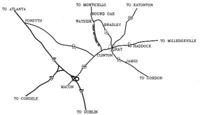 Map of Jones County