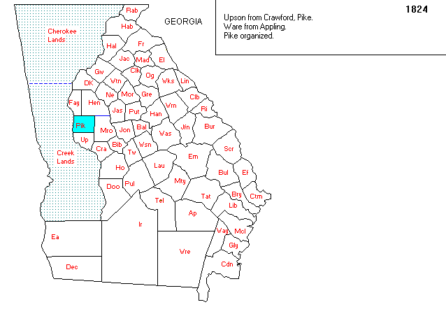 1824 Map of Pike Co