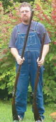 Billy Harkins and his rifles