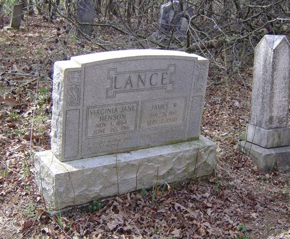 Gravesite of Jim and Jane Lance