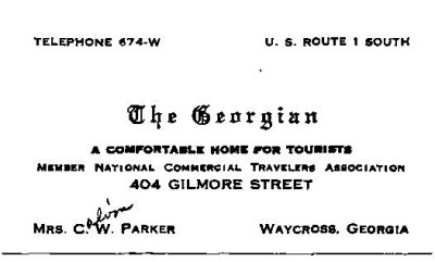 Business Card, Ca. WWII